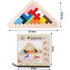 Wooden Puzzle Toy For Kids With 7piece Russian Brain Teaser And Shape Sorting