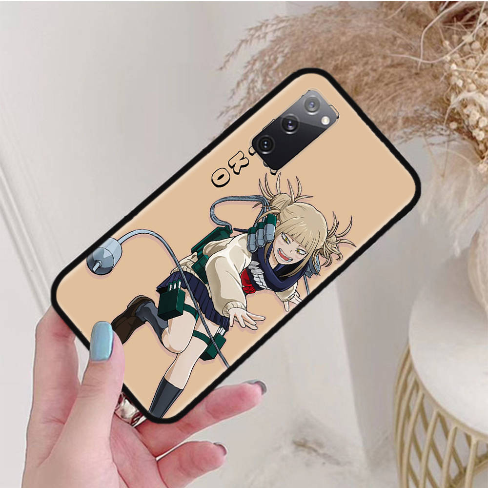Black Case for Xiaomi Poco X6 X4 M5 M6 F5 F6 C65 C55 C50 C51 C40 Pro Redmi 14C A3X 13C 12C 11T 10A 9C Note 7 6 8A Plus W-52 Academia Himiko Toga
