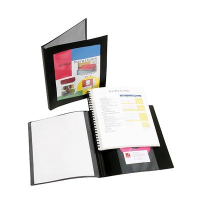 Marbig A4 Pro Series Präsentationsbuch mit Rahmen 20 Stück (Schwarz)