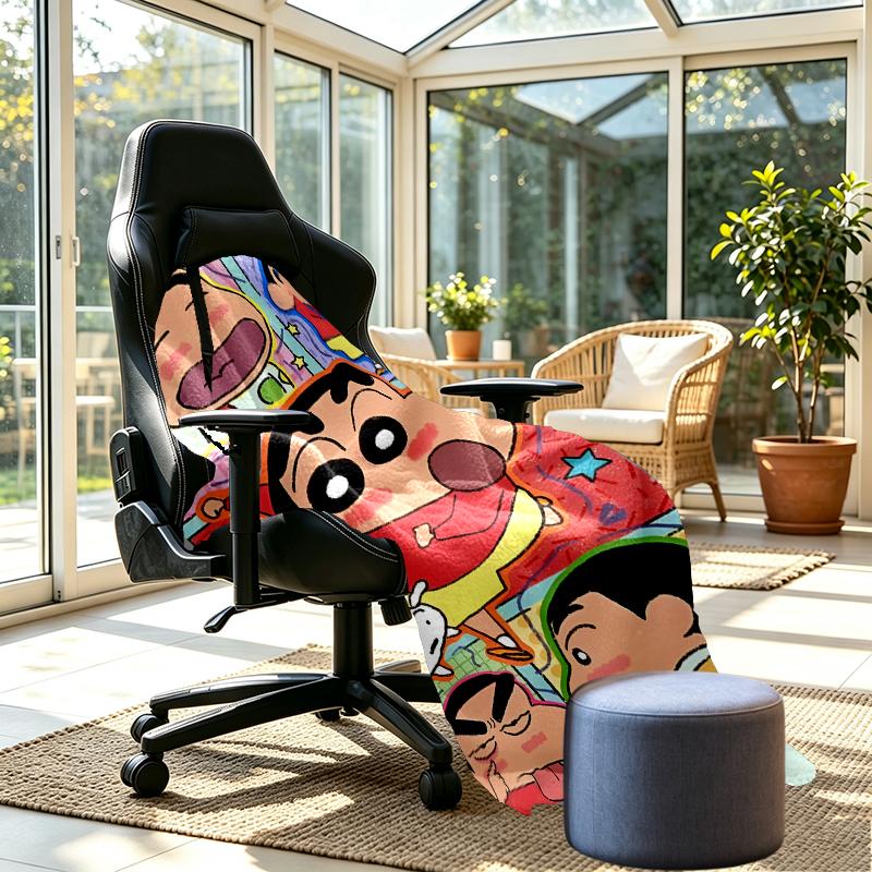 Crayon Shin Print Blanket - Soft & Comfortable, for Bedroom, Travel, Sofa, Home Decoration - Birthday Christmas Gift for Friend