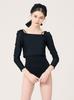 Pinobeullangko Black Edge Swimwear + Black Crop Swim T-Shirt