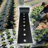 [Black Control Mulch Film] 1pc, Black Agricultural Control Mulch Film, 60cm 10m (23.6inch 33.7inch), Pre-Punched Holes For Gardening Planting, Barrier