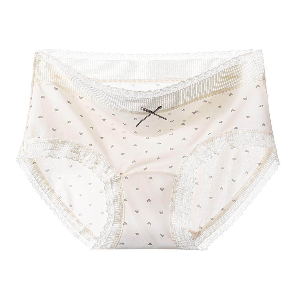 Damen Frühling und Sommer Neu Süß Frisch Dehnbar Baumwolle Unten Atmungsaktiv Slips