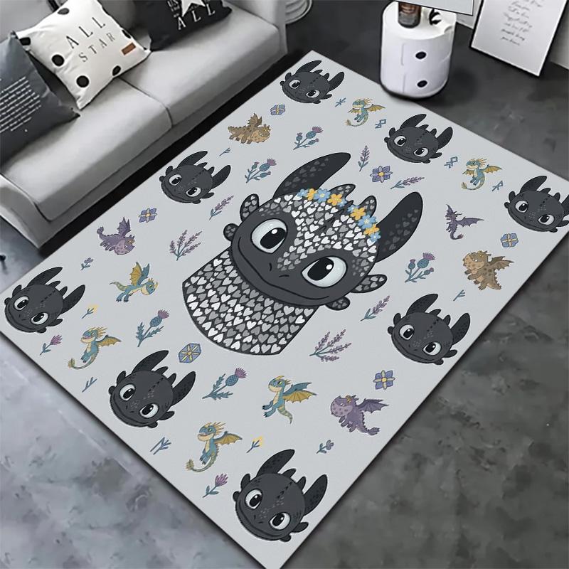 How Train Dragon Carpet Rug For Living Room Bedroom Home Sofa Decoration Kids Play Nonslip Floor Mat