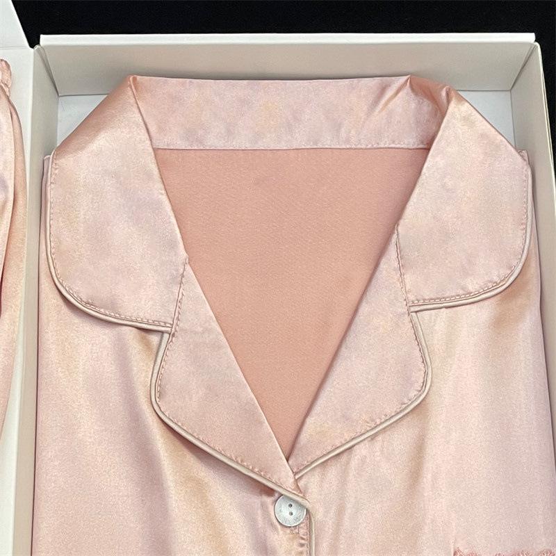 High-End Pajamas Women'S Short-Sleeved Shorts Loose And High-End Sense Can Be Worn Outside Loungewear Suit