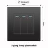 British 13A Socket with USB-C Fast Charging, Hong Kong & Macau Version, Black 3-Hole Square Pin 86 Panel