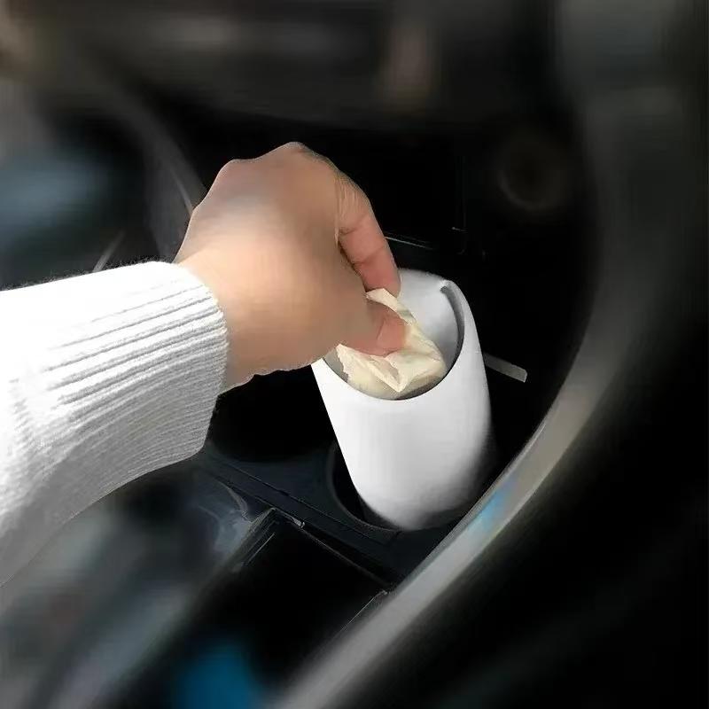 Car Garbage Can Car Trash Can Silicone Garbage Dust Case Holder Rubbish Bin Auto Organizer Storage Box Car Acessories Storage