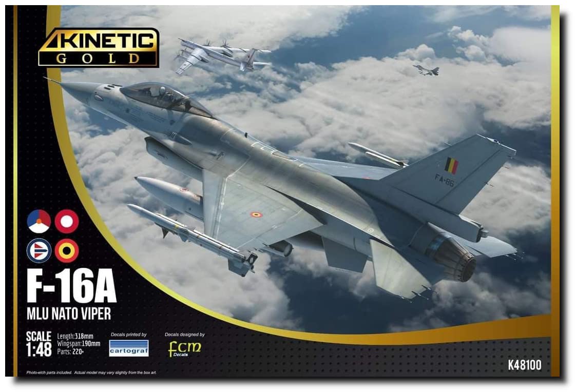 

Kinetic Belgian Air Force MLU NATO Viper Plastic Model KNE48100 1/48 F-16A