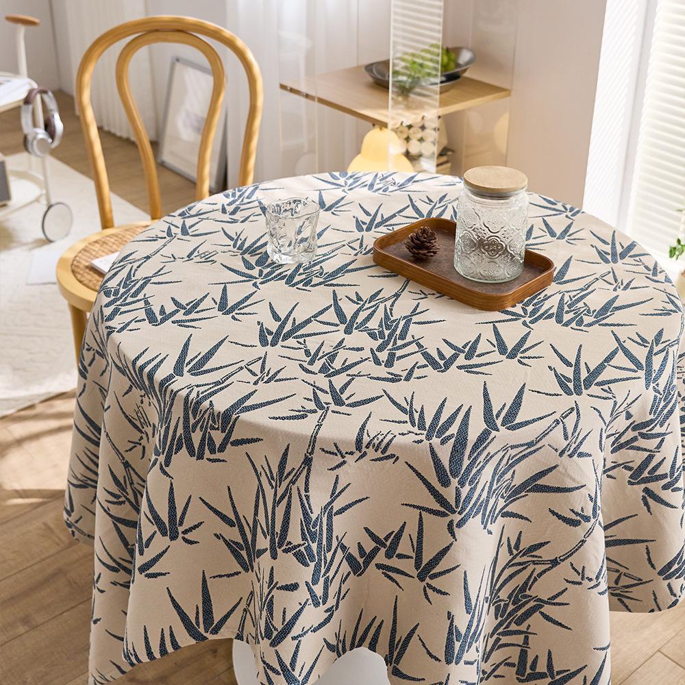 

Junzhu Three-Dimensional Jacquard Bamboo Tablecloth High-End Atmosphere Dining Table, Coffee Table Round Table Tablecloth 40x60