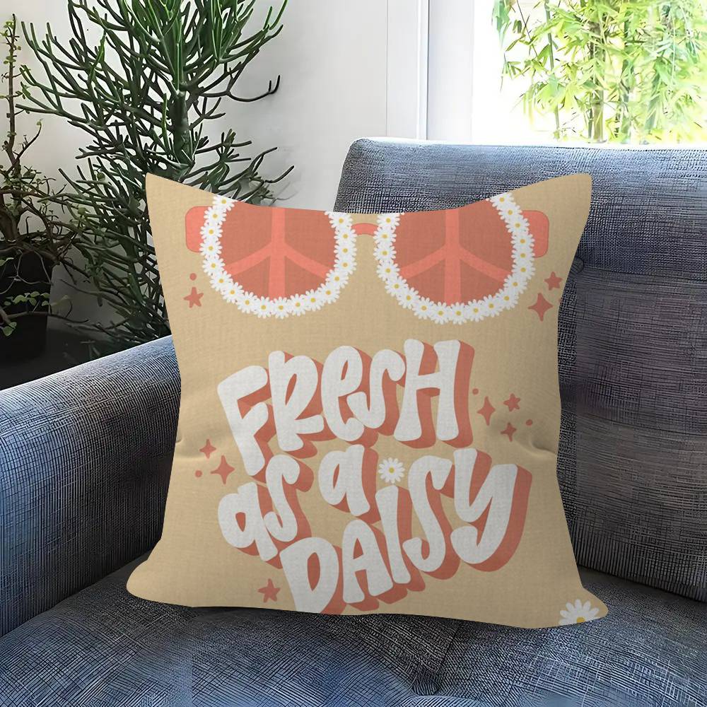 This Is My Happy Place Heart Quote Ins Pillowcase Toon Gift Cushion Cover Bedroom Home Sofa Chair Seat Decor Pillow Case
