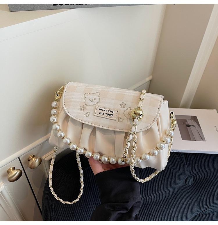 Niche Bag Women's New Summer Fashion Versatile Chain Shoulder Messenger Bag Pleated Bag