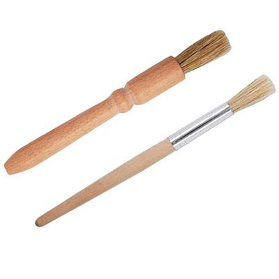 VIVIZHWH Cleaning Brush, Mill Brush, Coffee Mill Brush, Easy To Clean, Set of 2 Wooden Handles