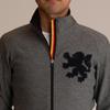 Kapelmuur Cycling Lion Size S Jacket, Fall/Winter [0°C-10°C], Fleece-Lined, Print, Gray,