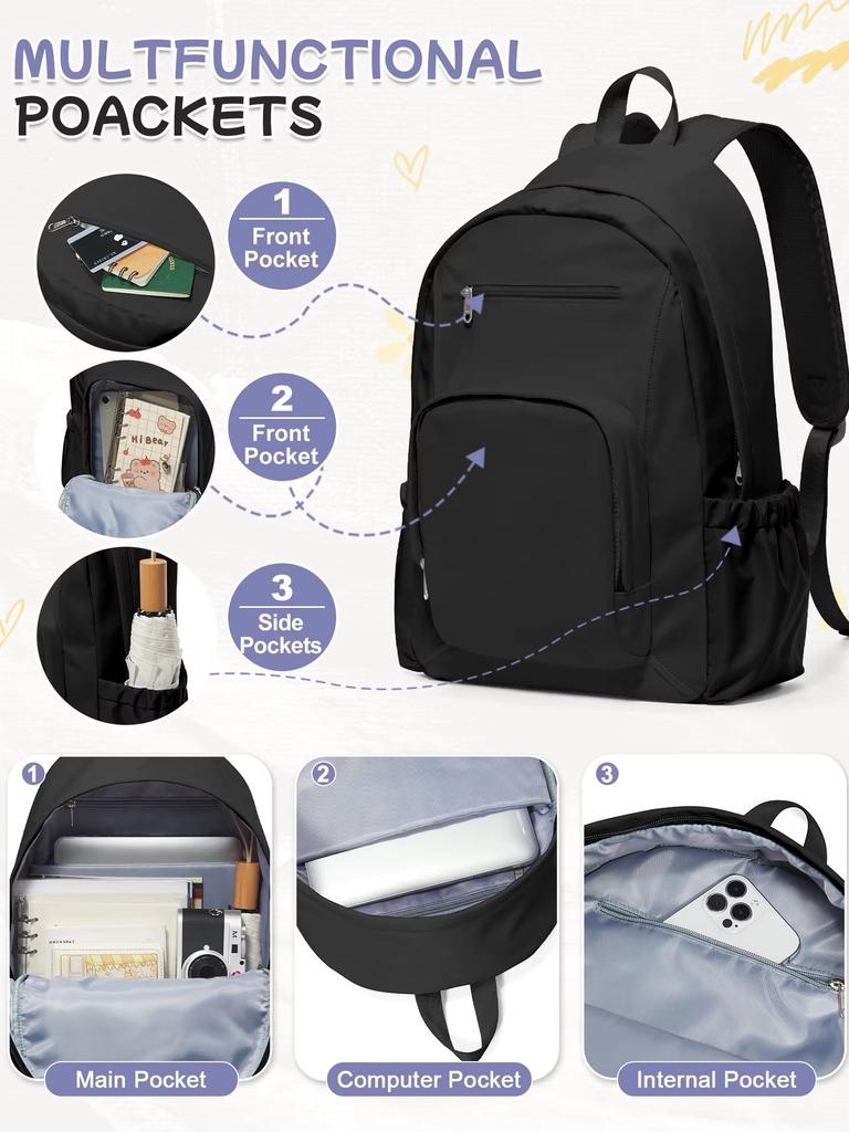 Fashion School Backpack Cute Teenagers Women Men Laptop Backpack College Bookbags Travel Backpack Leisure New University Bags