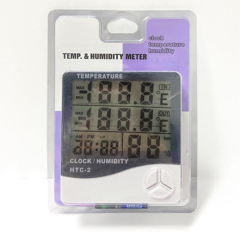 HTC-2 Dual Temperature Thermometer for Indoor/Outdoor, Reptile House, Refrigerator, and Aquarium