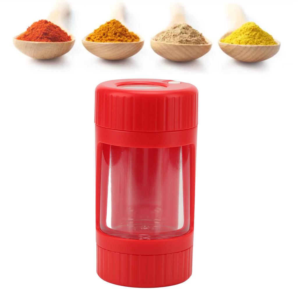 Smell Proof Container Detachable Smell Proof Transparent Magnifying Glass Light Function Stash Container for Spice