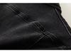 Women's Black Stretch Denim Jacket - Retro, Versatile, Short Spring Outerwear