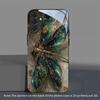 Gilded Emerald Dragonfly Black Glass Phone Case for Samsung Galaxy S26/S25 Ultra/S24/S24 FE/S24 Plus/S24 Ultra/S23+/S22+/S21 5G