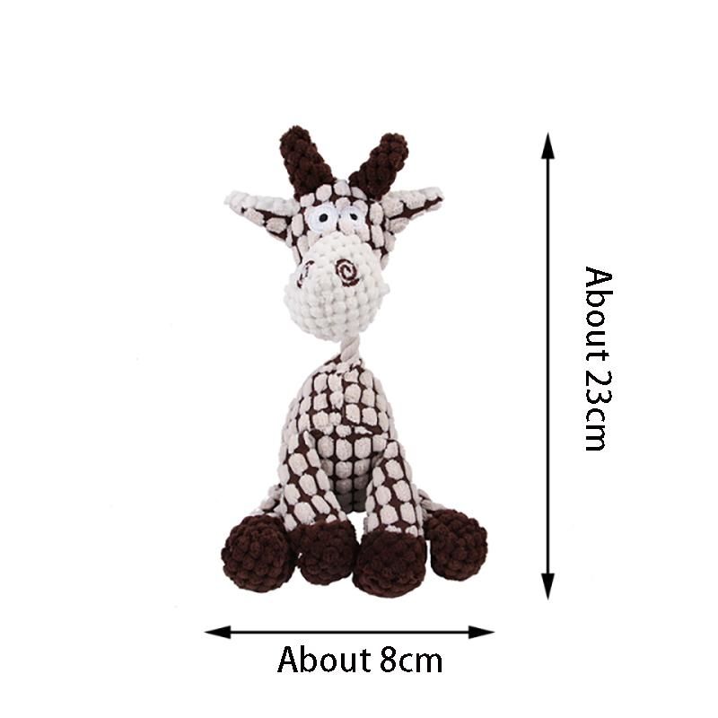 

Fun Pet Toy Donkey Shape Corduroy Chew Toy For Dogs Puppy Squeaker Squeaky Plush BoneMedium Dog Accessories Training Plush Sound белый