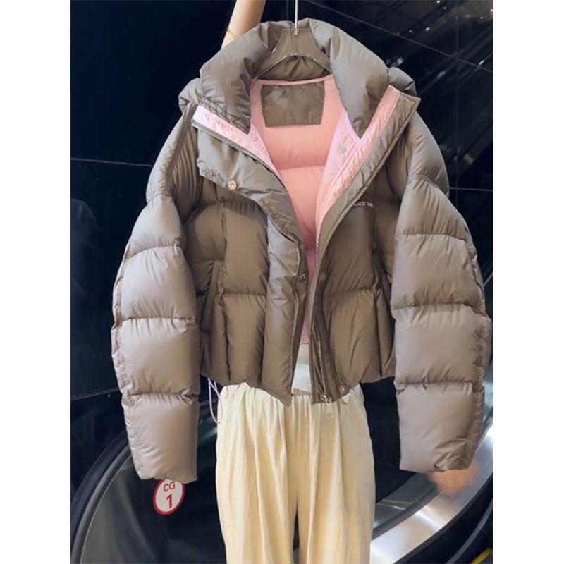 2026 Winter Womens Hooded Puffer Coat Casual Thick Warm Cotton Jacket Design Outerwear