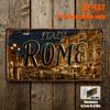 2D Flat - [2D Flat] "For Decoration Solely" 2D Flat Printing, 1pc, Roman Theme Retro Sign, for Decoration Solely, Home Decor, Birthday Gift, Retro Wal