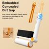 Lint Brush Soft-Bristled Cleaning Brush with Tear-Off Adhesive Roller Ergonomic Handle Clothing Bedding Pets Lint Cleaner