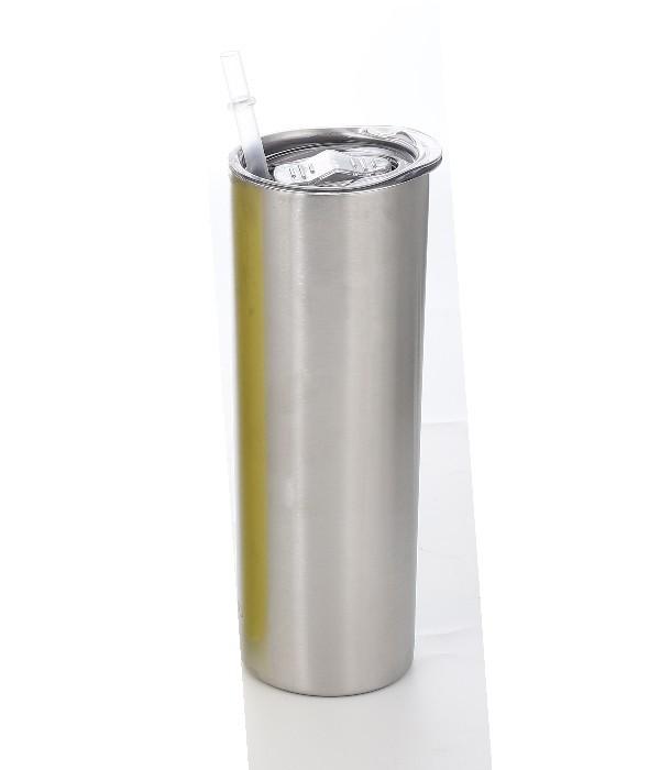 20oz 30oz Stainless Steel Tumbler Straight Double Wall Coffee Cup Vacuum Insulated Skinny Cup for Sublimation 501-600ml