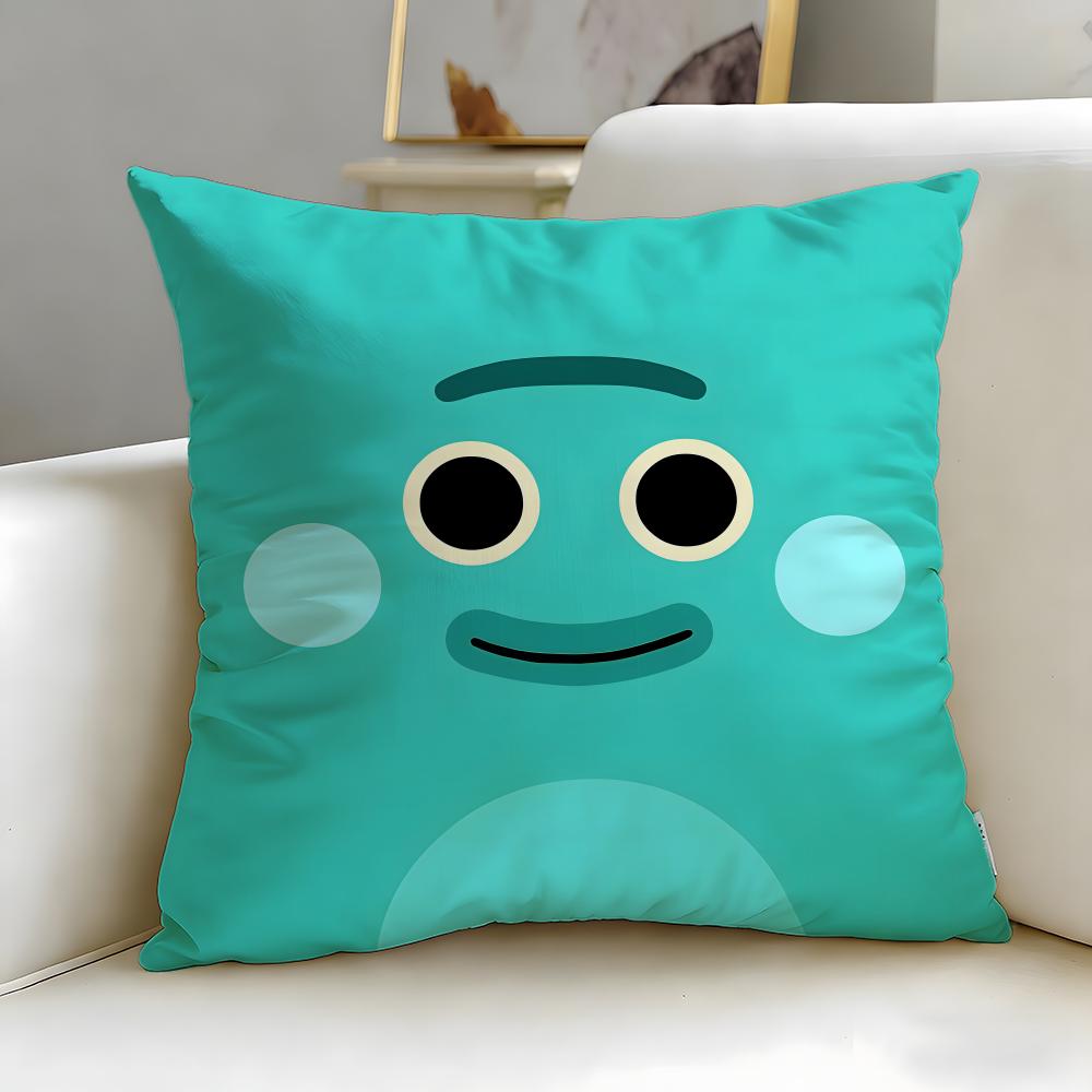 classic cartoon The Bumble Nums Cushion Cover Soft  EasyWash Pillow Case  Versatile for Couch Bed Travel and Office 30X30cm