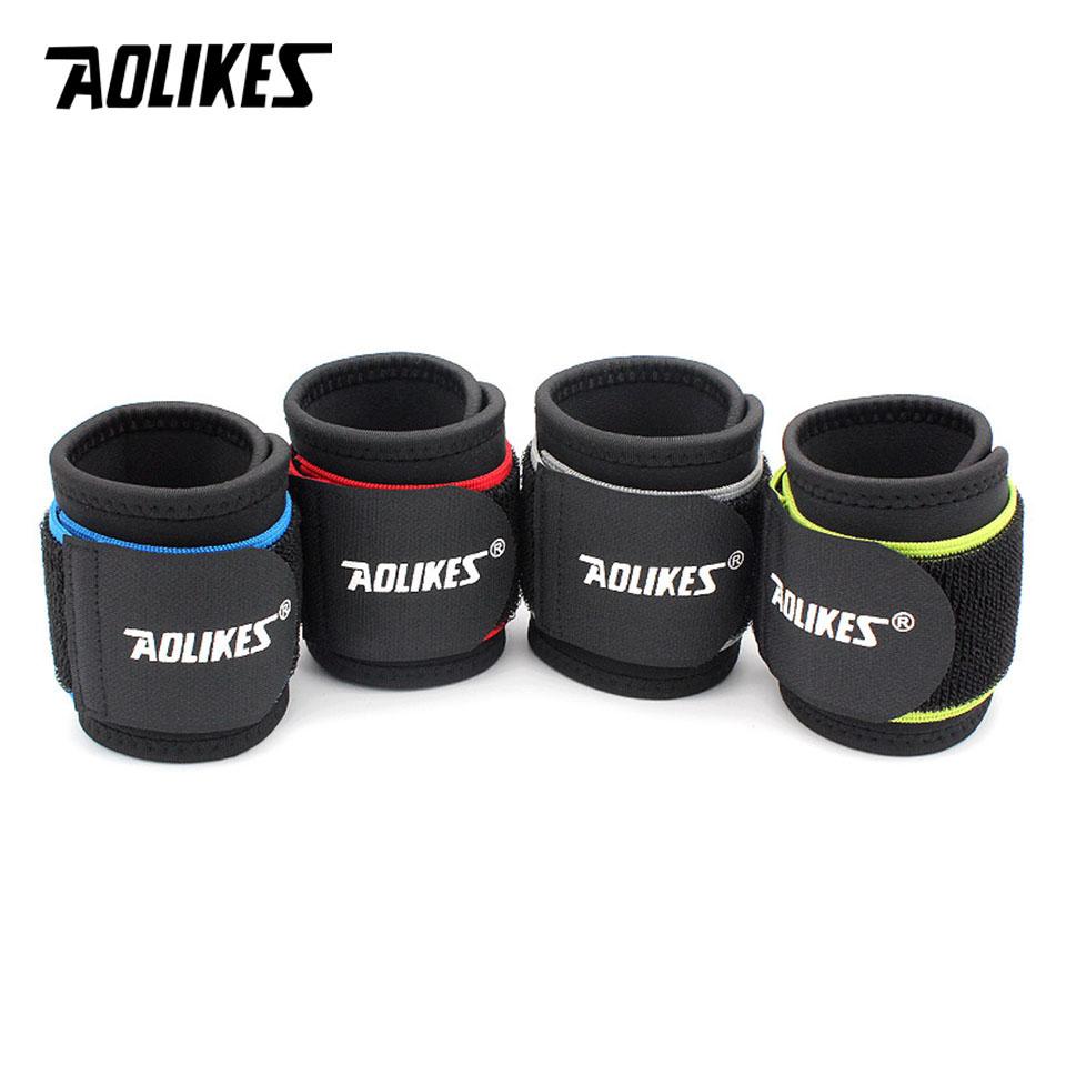 Aolikes 1Pcs Adjustable Sport Wristband Wrist Brace Wrap Bandage Support Band Gym Strap Safety Sports Wrist Protector Hand Bands