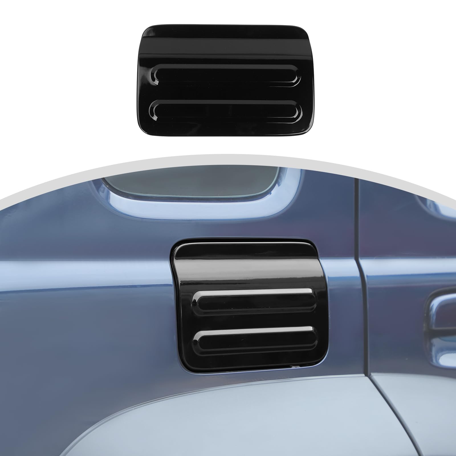 

ANTC Совместимый с Suzuki Jimny 3D Крышка топливного бака Внешняя крышка топливного бака Оригинальная Внешняя Легкая Черная JB64W/JB74W 4-дверная Крышка, Для конкретного автомобиля чёрный