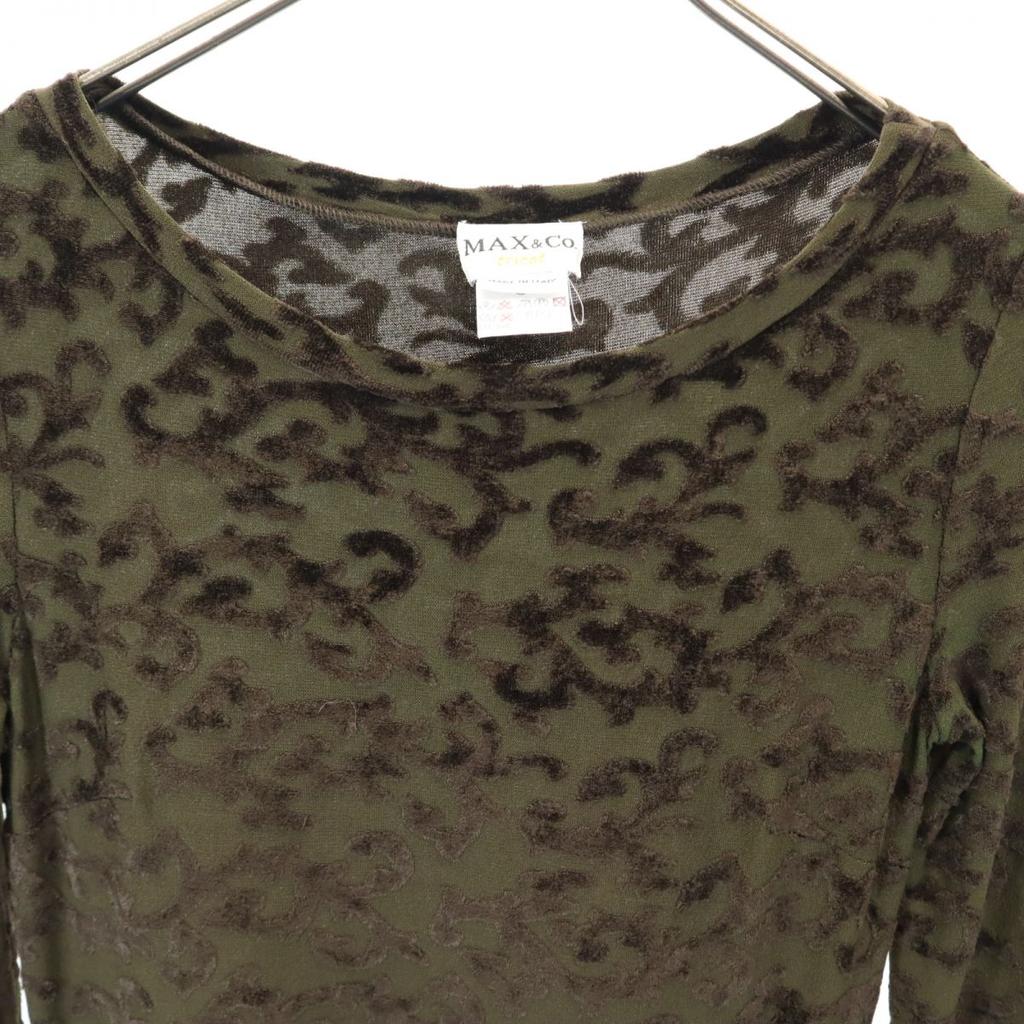 MAX&CO Made In Italy Overall Handle Long Sleeve Cut Mini Dress S Tricot Women Used