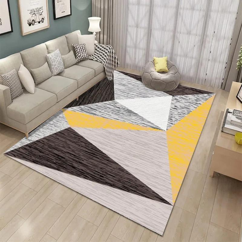 Light Luxury Simple Printed Bedroom Floor Mats Decoration Home Living Room Floor Mats
