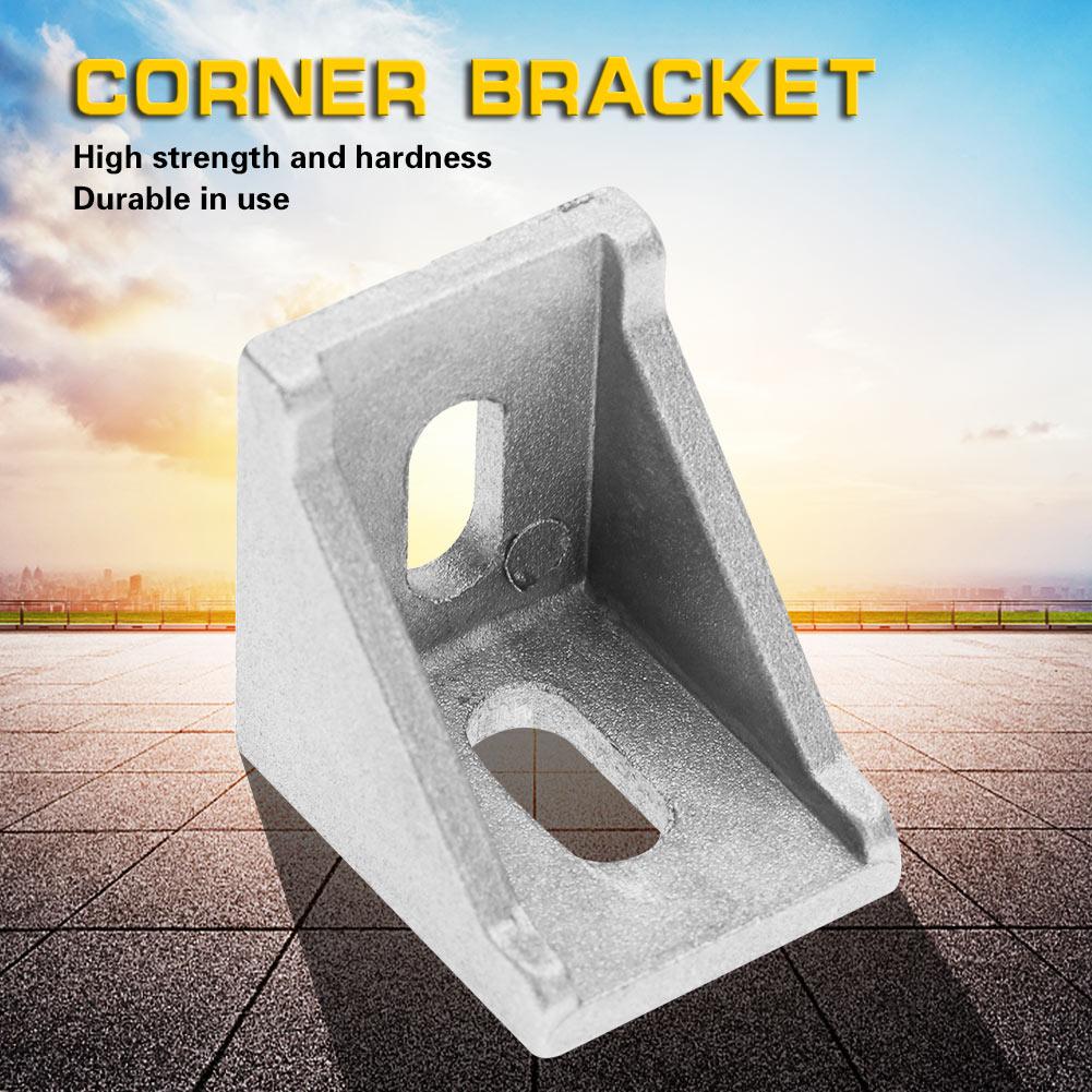 25pcs 4040 Aluminum L Shape Corner Bracket Right Angle Brace Fastener