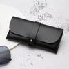 New Handmade Glasses Case Soft Cover Bag PU Leather Glasses Box Lightweight Buckle Clamshell Spectacle Case Women Men