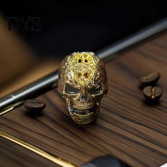 Durable Alloy Air Freshener Halloween Car Vent Clip, Metallic Skull Bat Automotive Interior Decoration Charm, Cool Auto Aroma Diffuser for Gothic