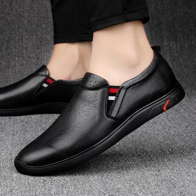 Pantofi din piele naturală pentru bărbați, pantofi de afaceri cu talpă moale, pantofi casual pentru bărbați, mocasini negri, adidași antiderapanți, pantofi eleganti de brand pentru bărbați