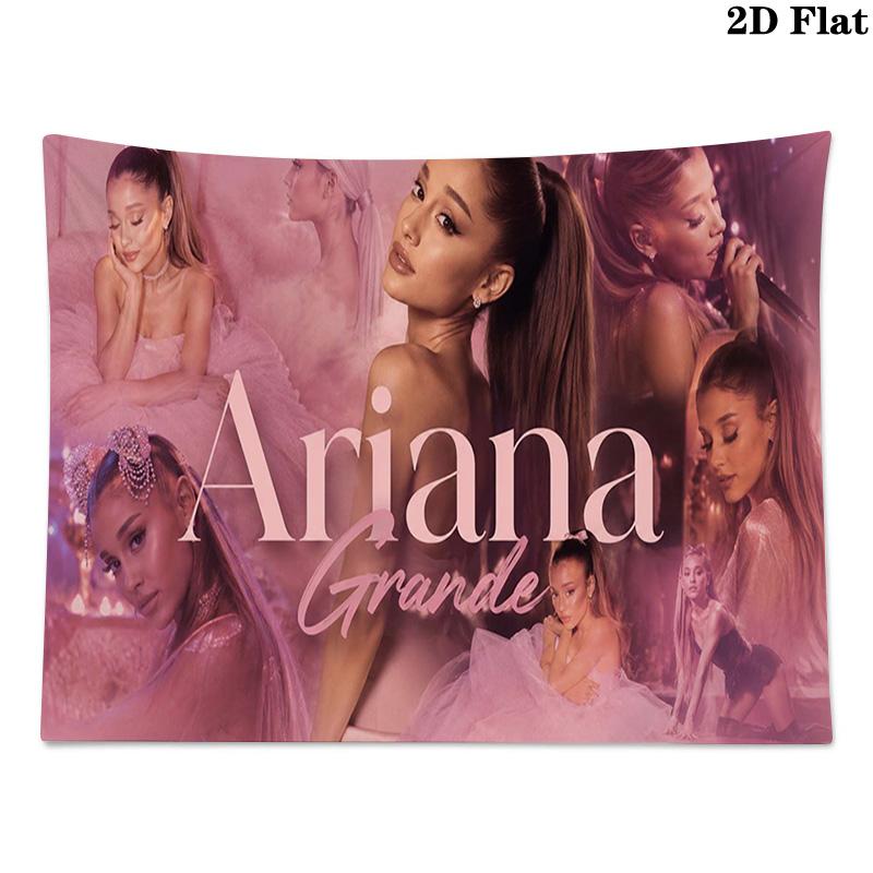 Ariana Grande Wall Tapestry Aesthetic Wall Hanging Printed Fabric Blanket Decorative Tapestries for Bedroom Living Room Home Decor