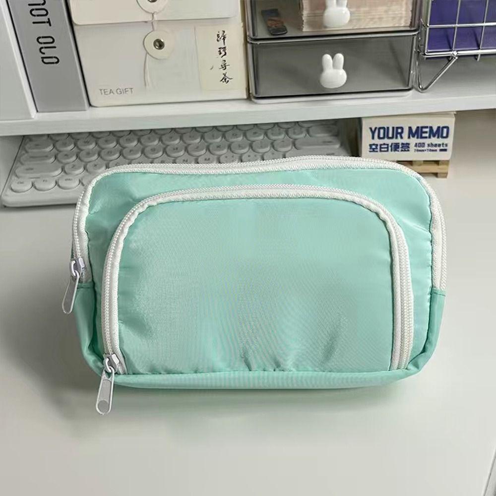 School Supplies Pen Case Pencil Pouch Makeup Cosmetic Bag Desktop Storage Bag Studen Stationery Bag