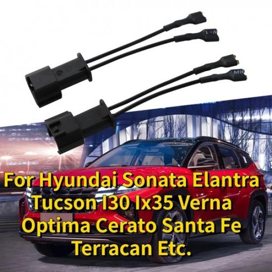 2x Car Horn Speaker Wiring Adapter Harness Wire Plug for Hyundai Sonata Elantra