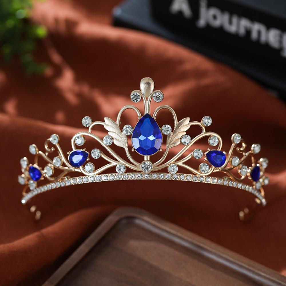 Sparkling Baroque Pageant Crown Luxury Queen Princess Tiara Hair Accessories Bridal Crown Birthday