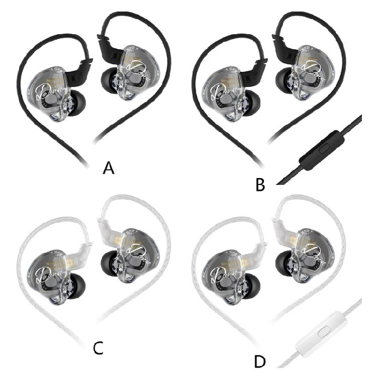 In-Ear-Kopfhörer Dynamische 10-mm-Treibereinheit Kopfhörer mit Kabelsteuerung für immersives Musik- und Spielerlebnis