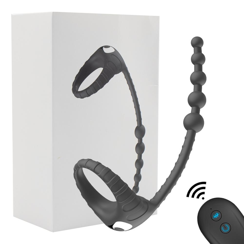 Remote Control Vibrating Penis Ring For Men Delay Ejaculation Cock Rings Prostate Massager Stimulator Male Masturbator Sex Toy