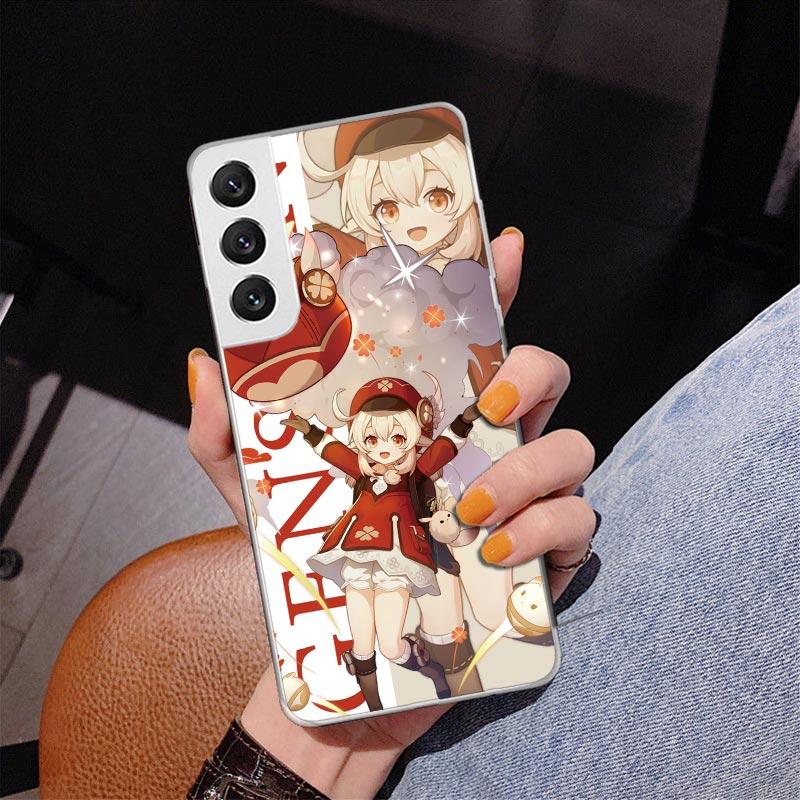 Genshin Impact Anime Phone Case For Samsung Galaxy S24 S25 Edge S26 Ultra S23 S22 S21 Plus S20 FE + Personalized Print Cover Gal