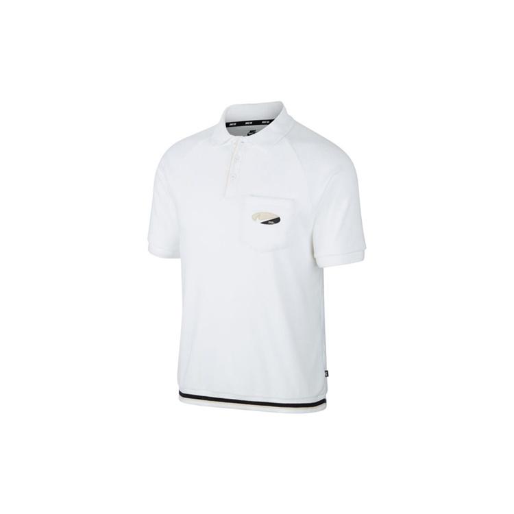 Nike SB Skateboard Short Sleeve Polo Shirt White Men s CI7190-100 XXL