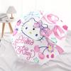 1pc Hello Kitty Floral Bows Umbrella with Plastic Handle,Suitable for All Seasons Home Travel Outdoor UmbrellaSanlio543