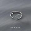 Adjustable Sterling Snake Texture Ring Women Men Vintage Geometric Statement Jewelry