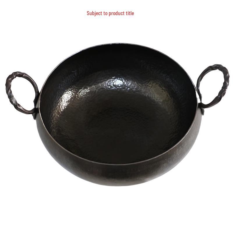 Traditional Hand-Forged Iron Soup Pot