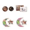 Delicate Ramadans Wood Cotton Rope Woven Trays Eid Mubarak DIY Serving Tray for Breakfast and Dessert Home Party Decors