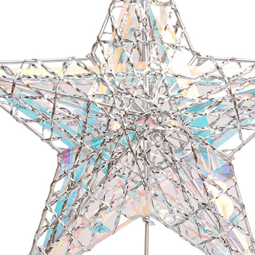 Christmas Tree Top Star Decoration Cute Festive Xmas Ornament for Living