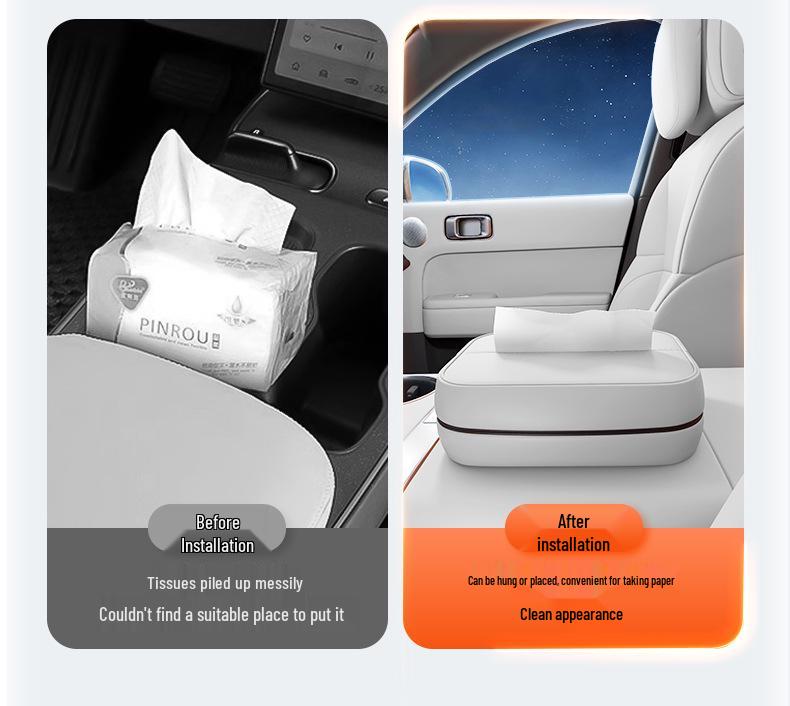 Xiaopeng P7+ Car Tissue Box - Seat Back Hanging Interior Accessory